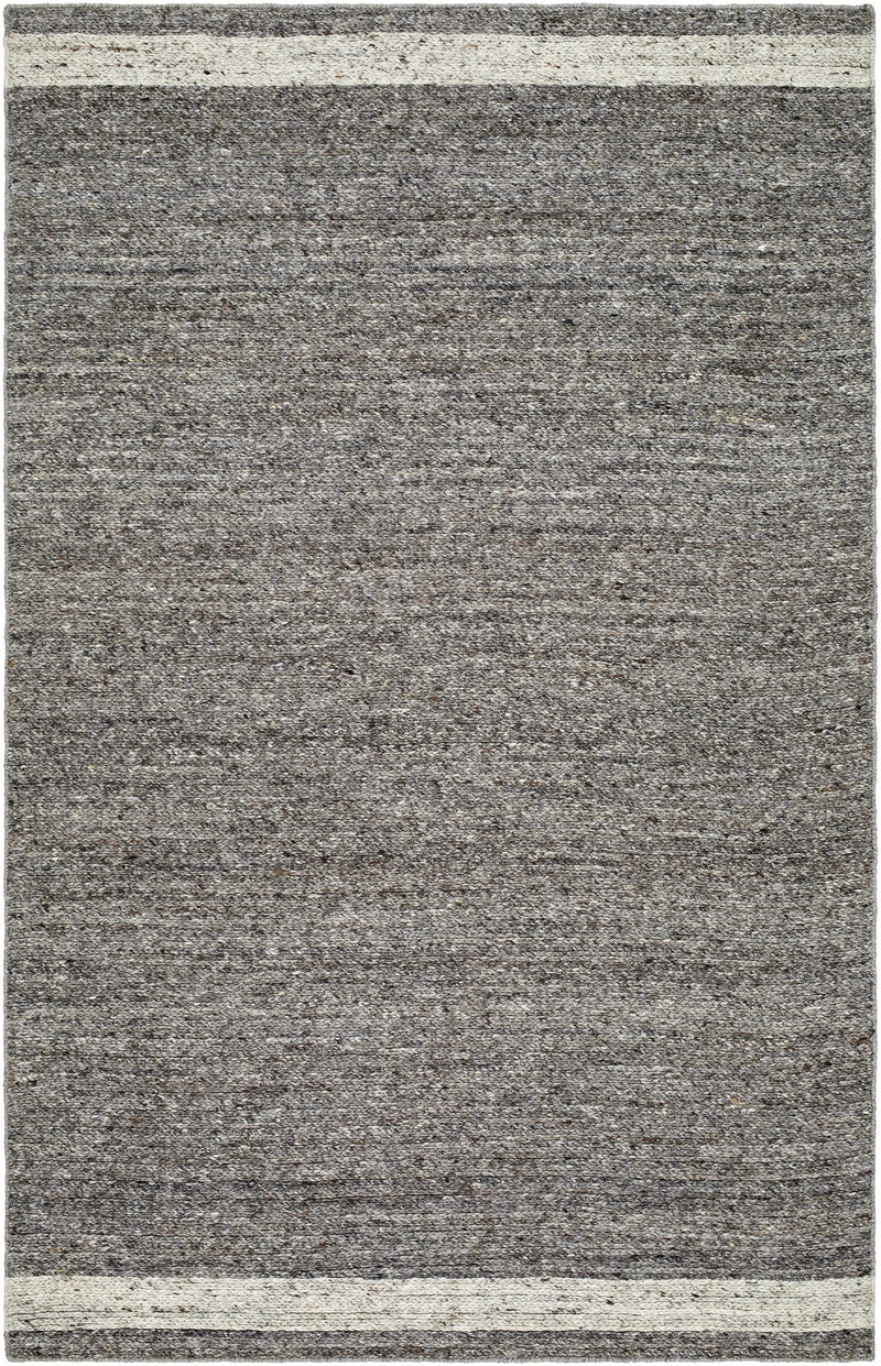 Tiran Gray Wool Area Rug by Boutique Rugs