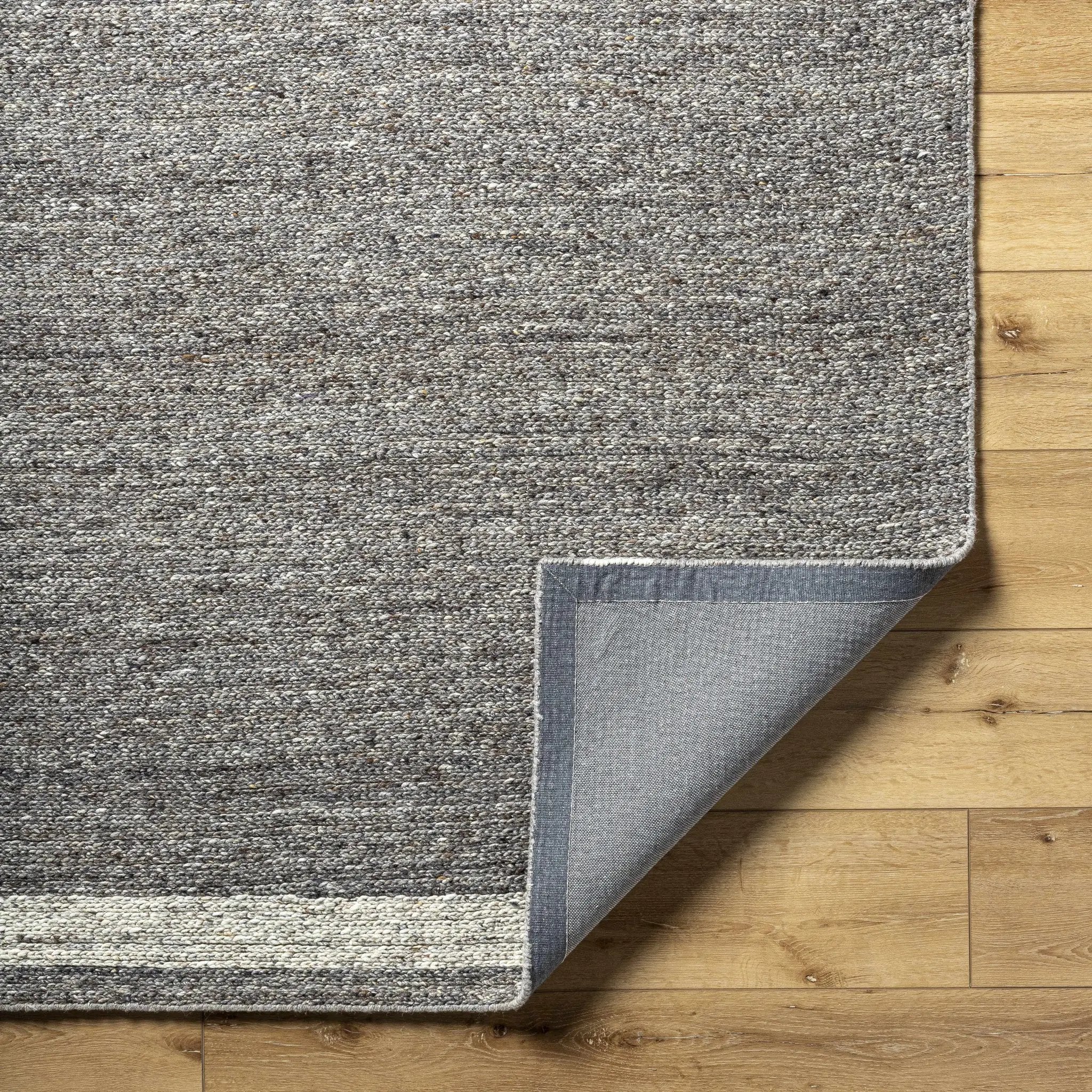 Tiran Gray Wool Area Rug by Boutique Rugs