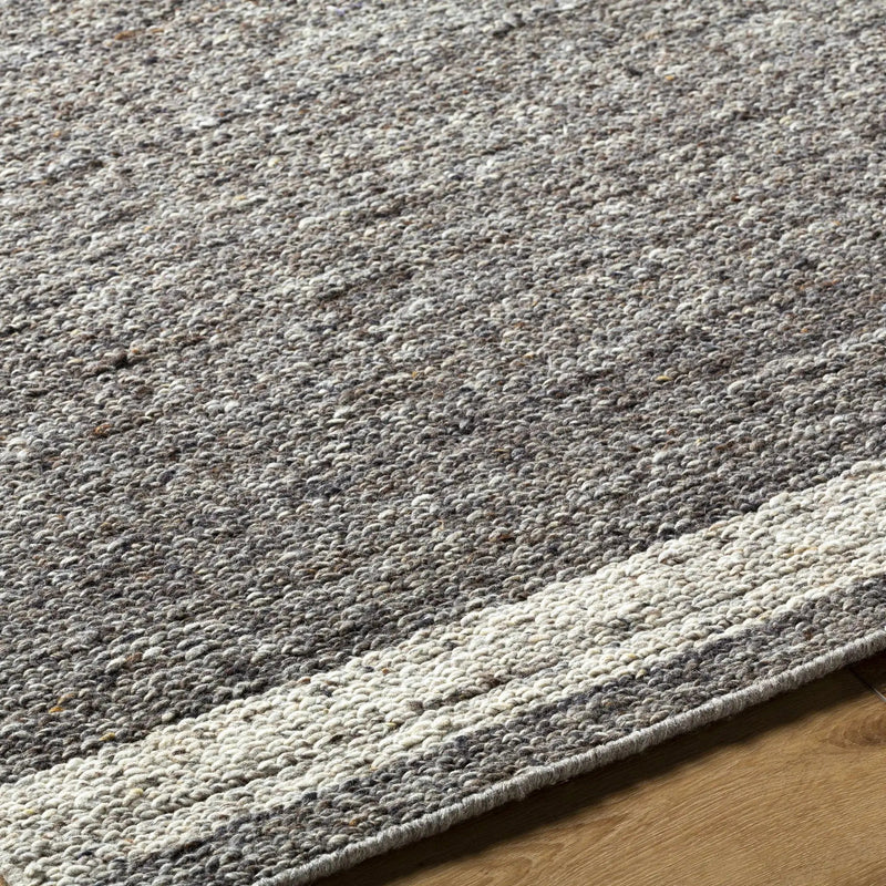Tiran Gray Wool Area Rug by Boutique Rugs