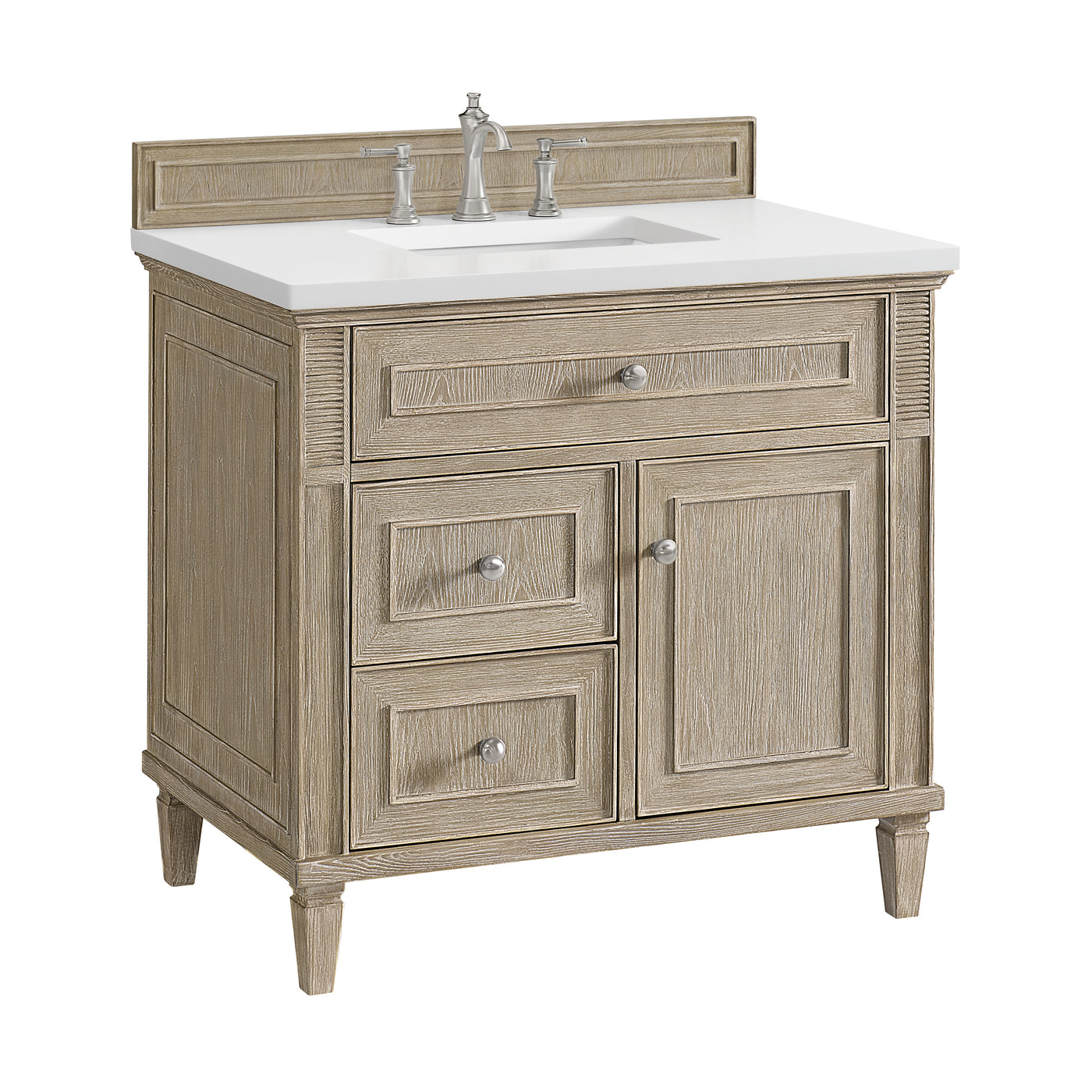 James Martin Lorelai 36" Single Bathroom Vanity, Whitewashed Oak, view 18