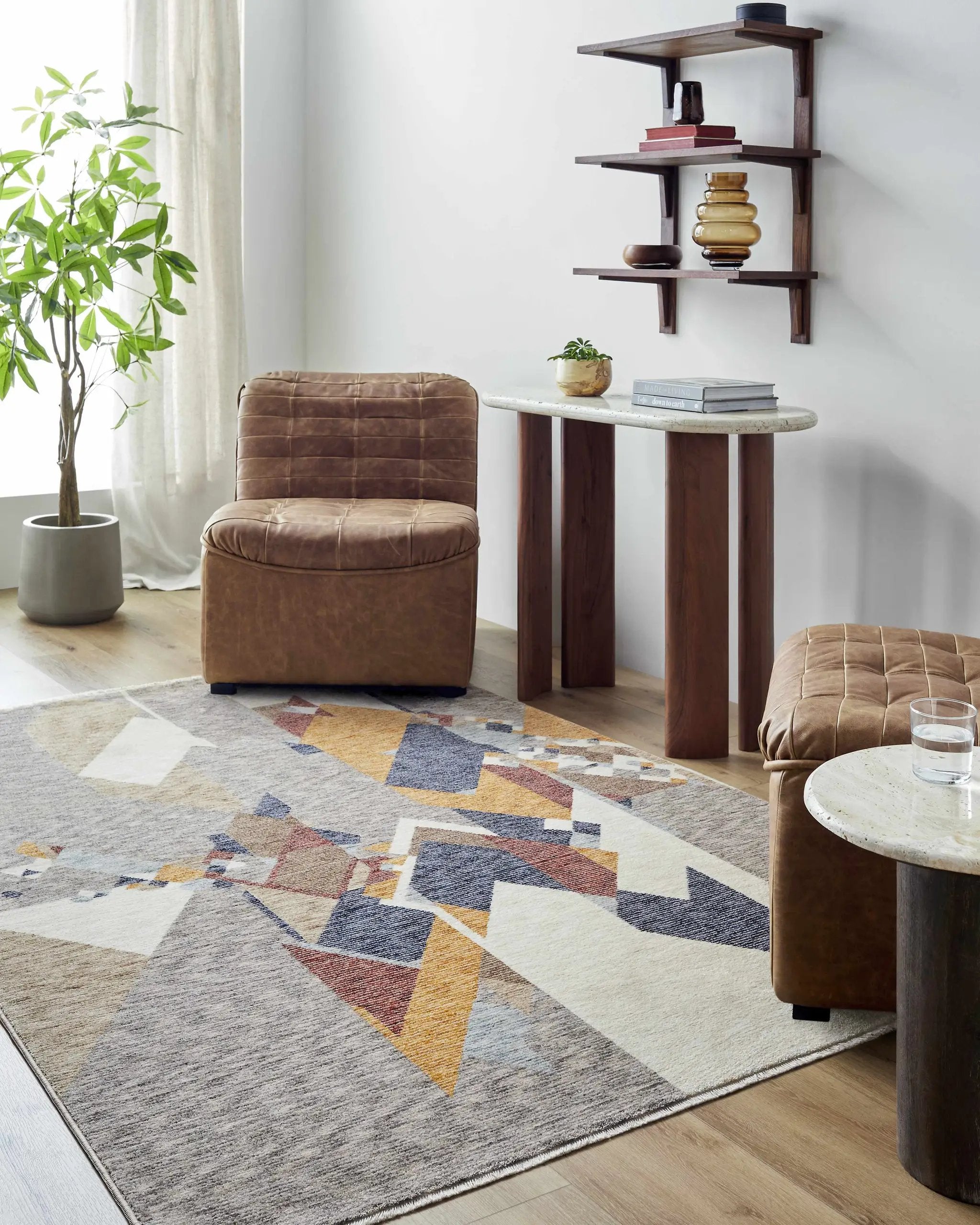 Usonia Machine Woven Frank Lloyd Wright Foundation x LIVABLISS USO-2307 Area Rug by Boutique Rugs