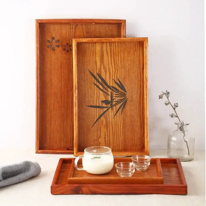 Tea Tray - Portable Wood Small by House Of Avana