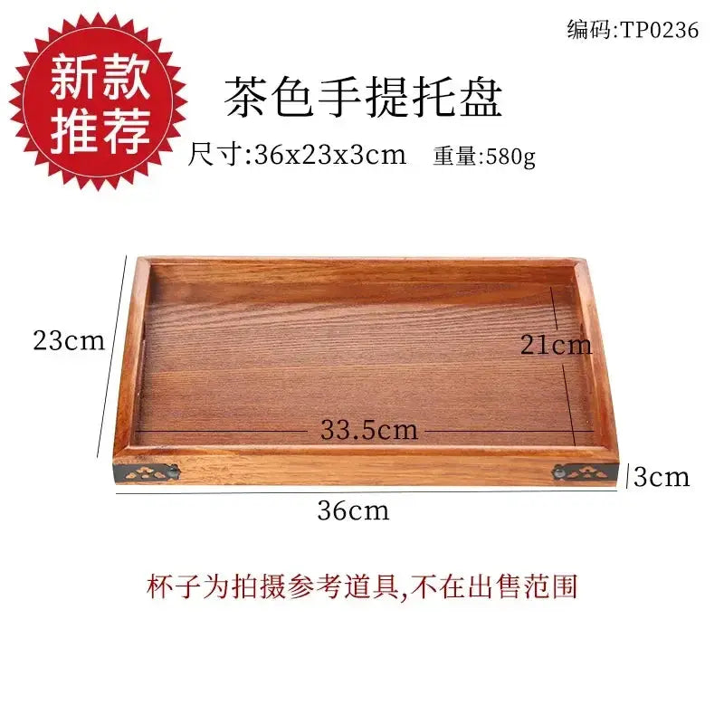 Tea Tray - Portable Wood Small by House Of Avana