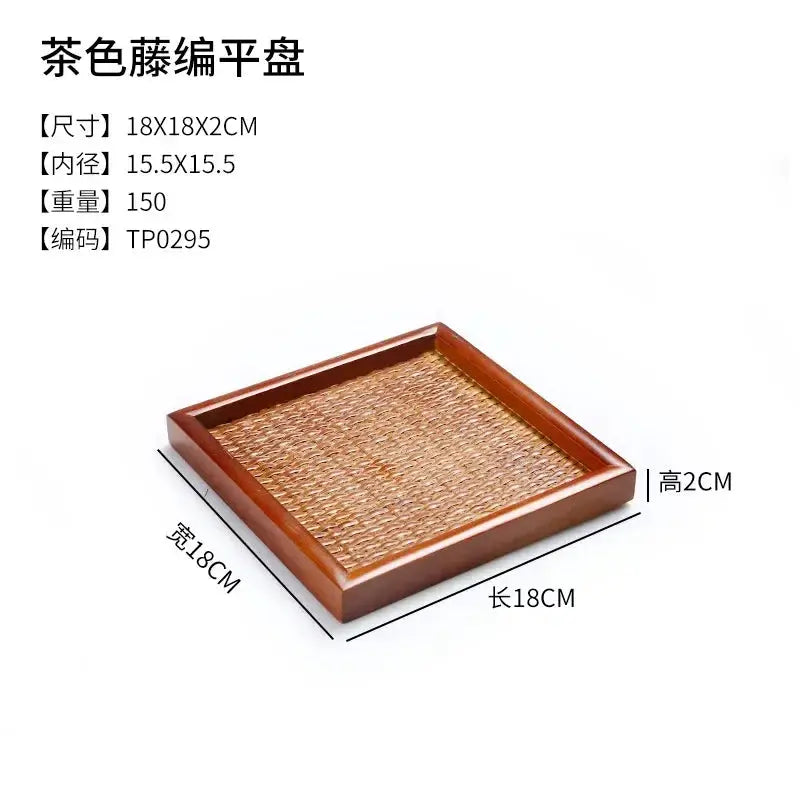 Tea Tray - Portable Wood Small by House Of Avana