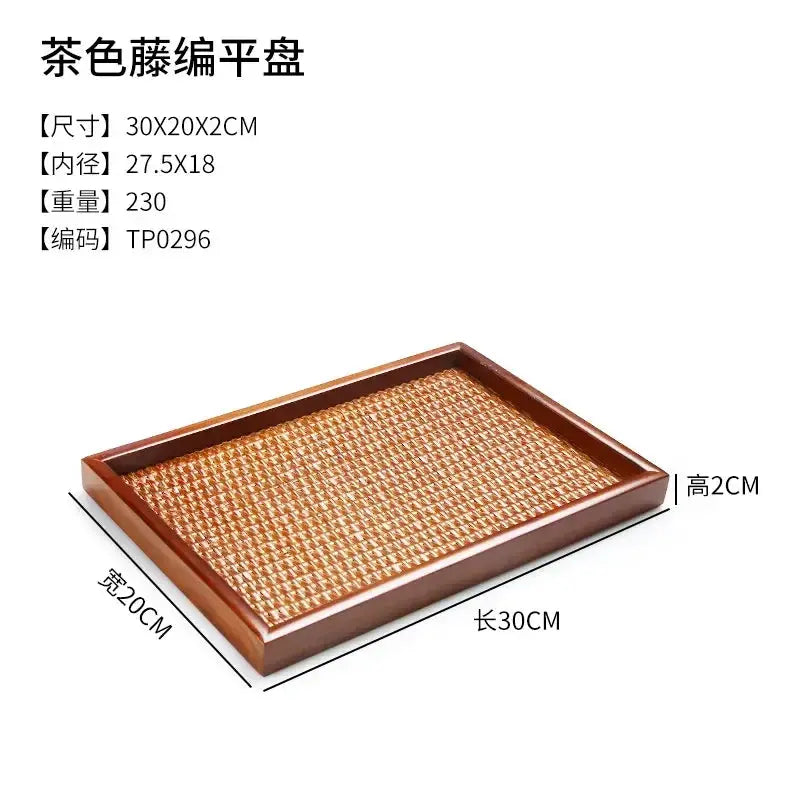 Tea Tray - Portable Wood Small by House Of Avana