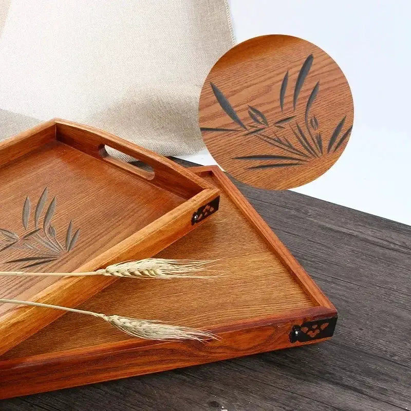 Tea Tray - Portable Wood Small by House Of Avana