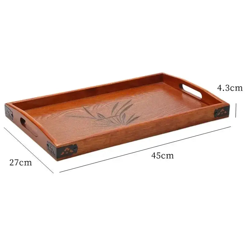 Tea Tray - Portable Wood Small by House Of Avana