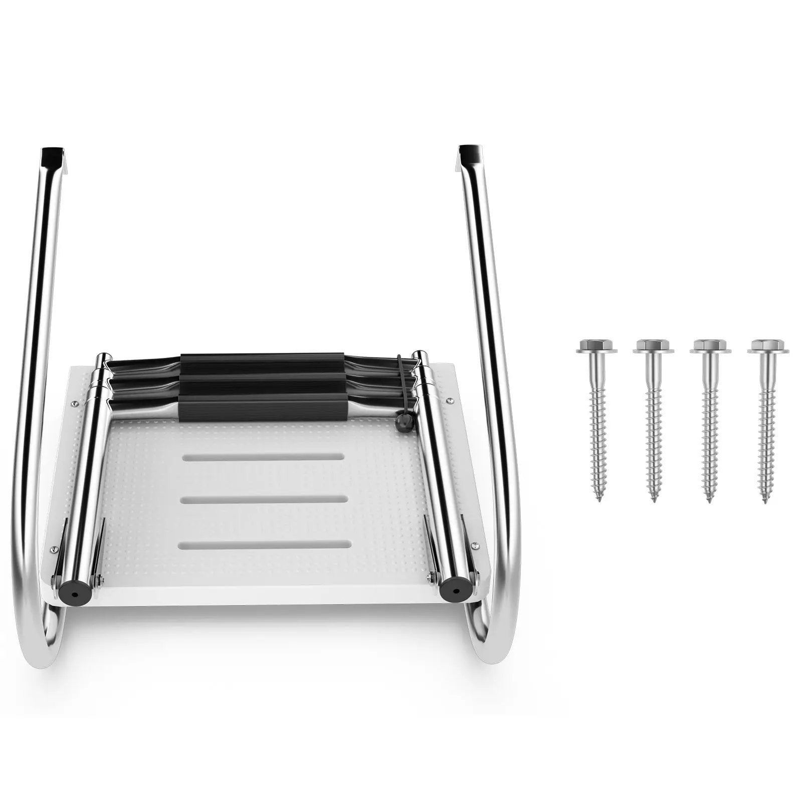 3-Step Telescoping Boat Ladder with Fiberglass Platform and Handrails by DirectDeals