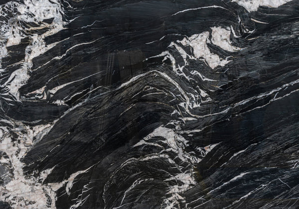 Tempest Black Polished Quartzite Slab Random