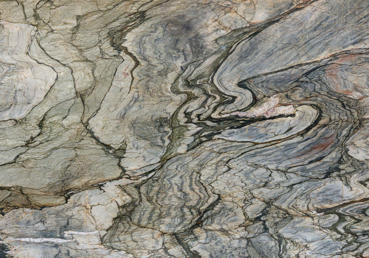 Tempest Green Polished Quartzite Slab Random