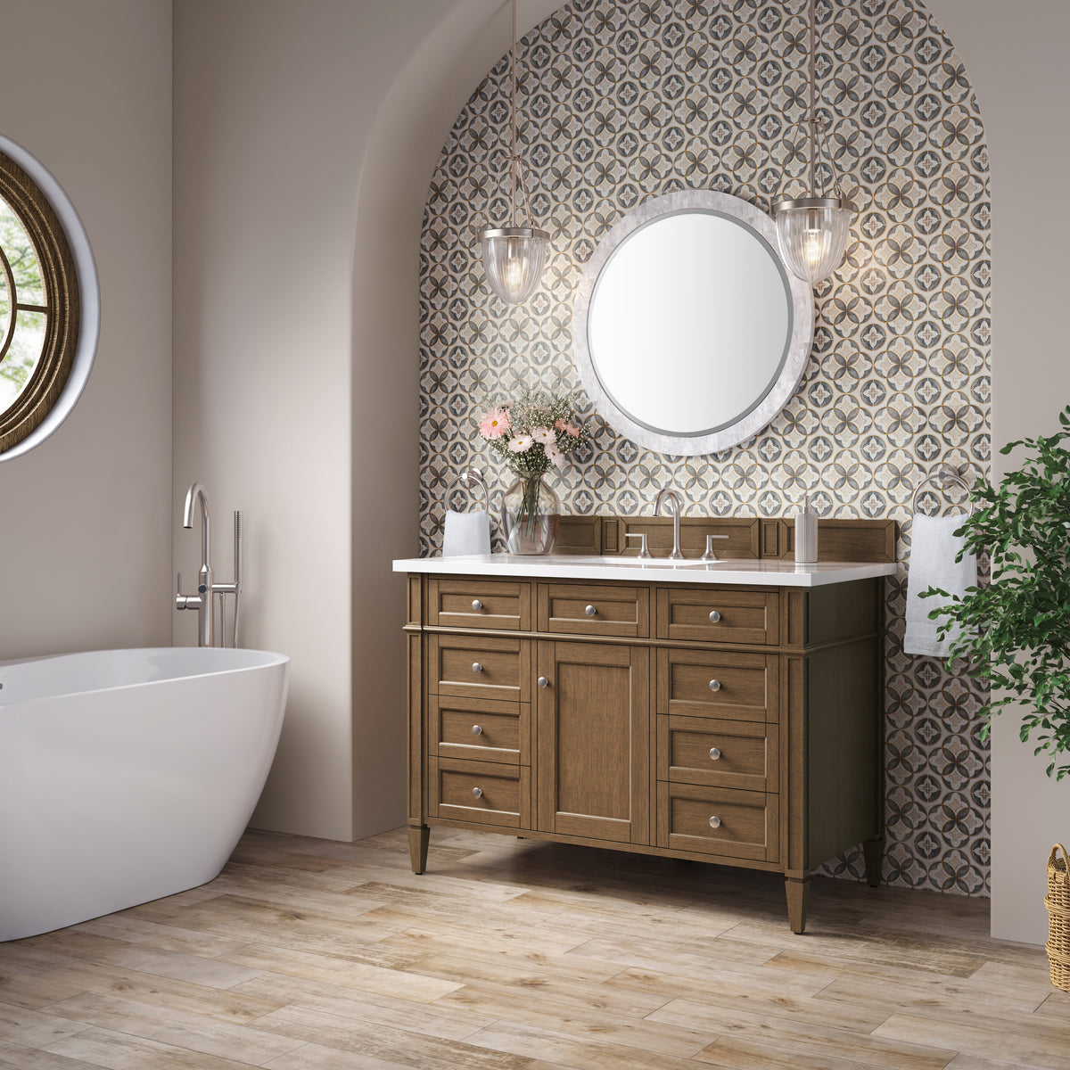 James Martin Brittany 48" Single Bathroom Vanity, Saddle Brown, view 24