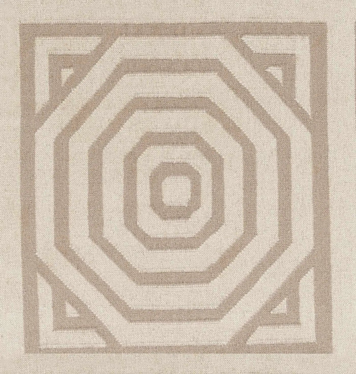 Terlton Ivory Greek Geometric Rug - Clearance by Boutique Rugs
