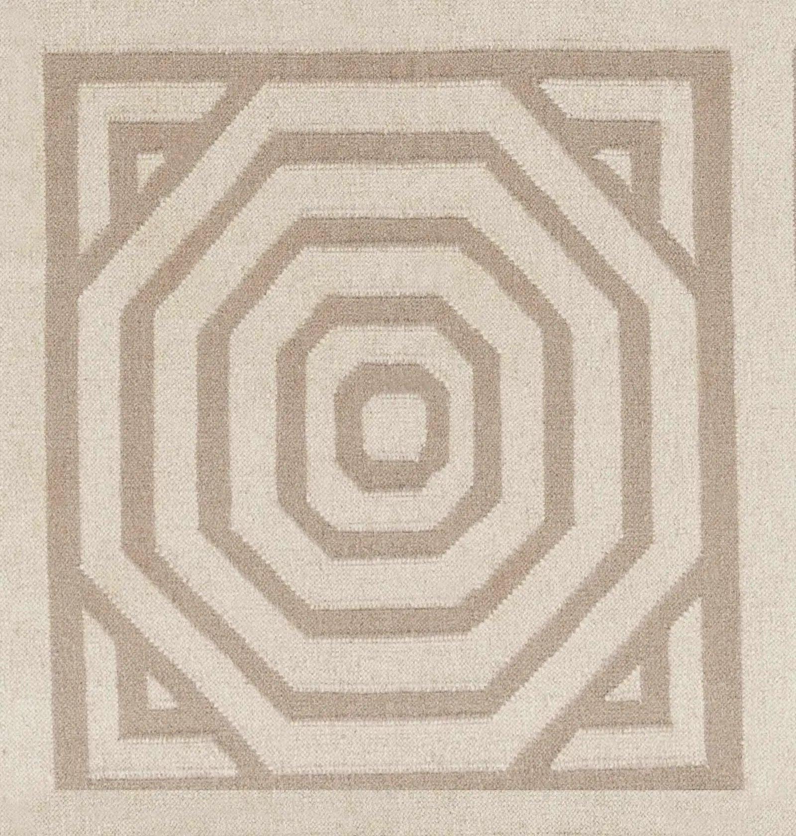 Terlton Ivory Greek Geometric Rug - Clearance by Boutique Rugs