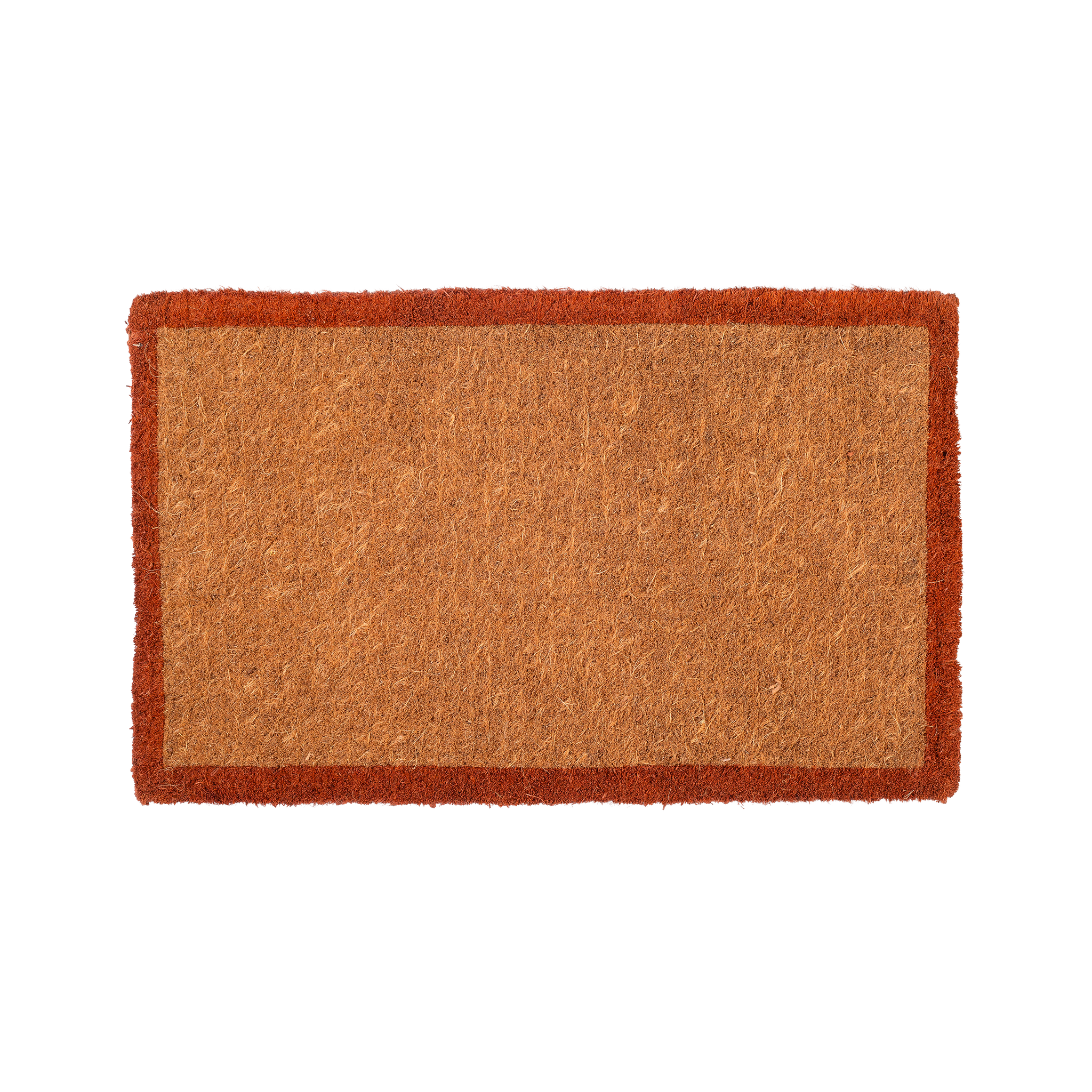 Terracotta Border Coir Doormat by Fab Habitat