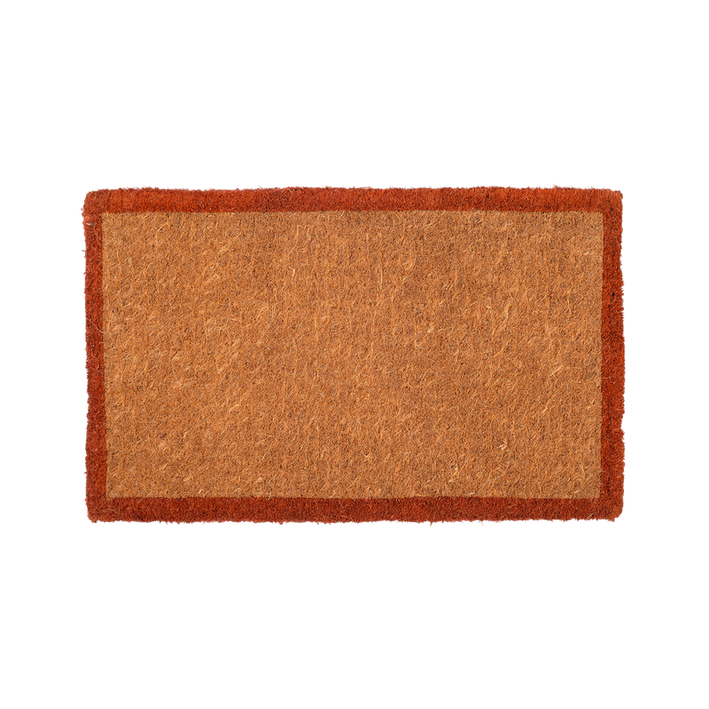 Terracotta Border Coir Doormat by Fab Habitat