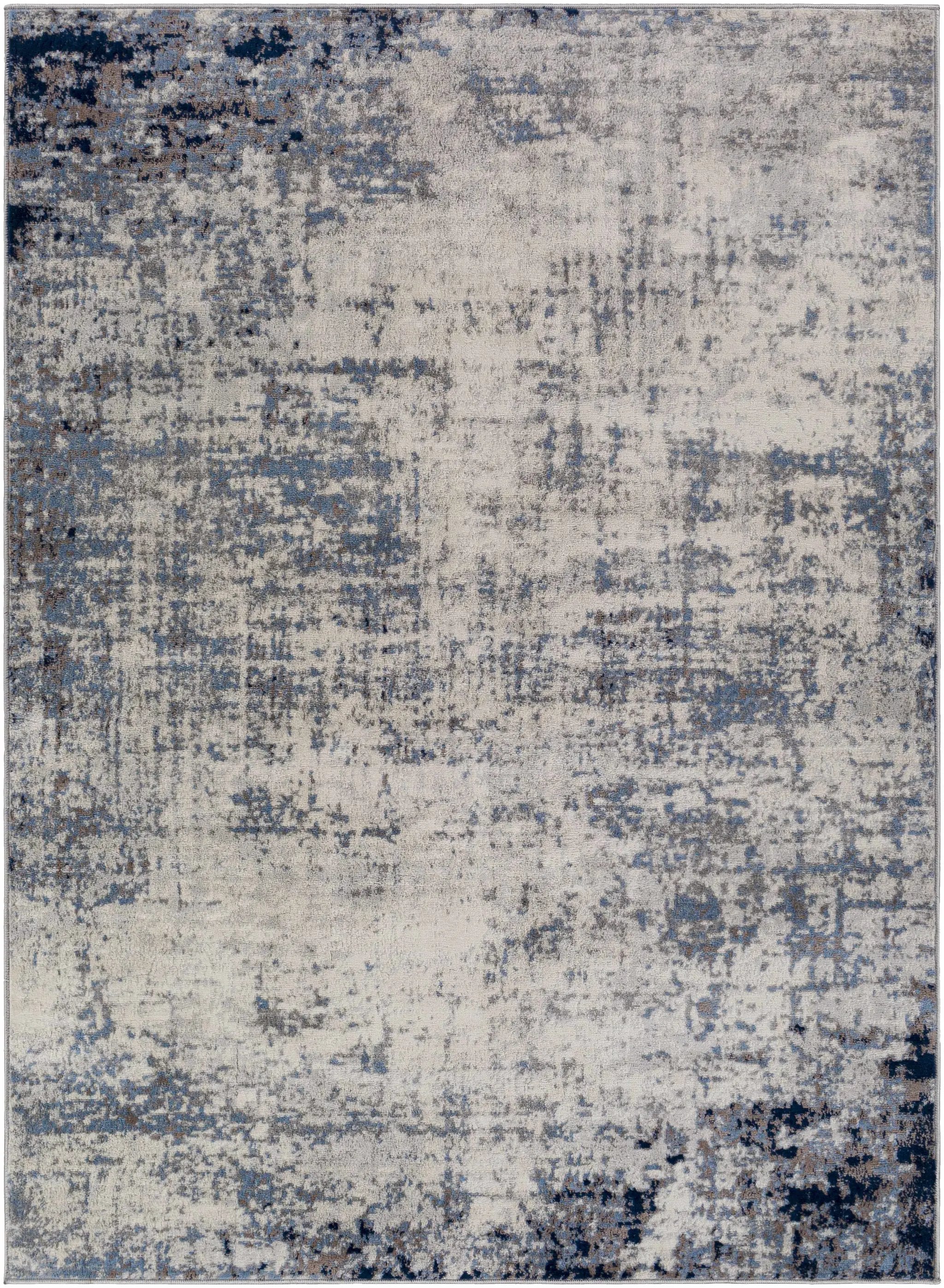Texanna Abstract Blue/Gray Area Rug by Boutique Rugs