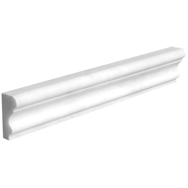 Thassos Polished Andorra Marble Moldings 2x12 Marble Polished 2x12 Moldings