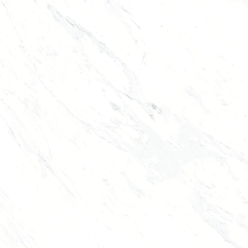 The Thirties Luxe White Polished Marble Look Porcelain Tiles 30x30 close up