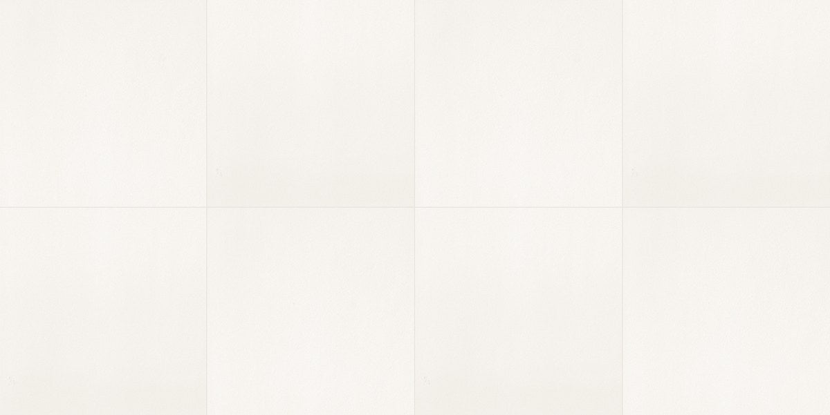 The Thirties Pure White Honed Marble Look Porcelain Tiles 30x30, several pieces laid together
