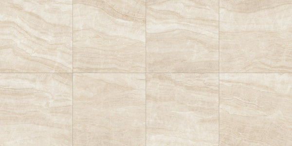 The Thirties Taj Mahal Polished Marble Look Porcelain Tiles 30x30, several pieces laid together