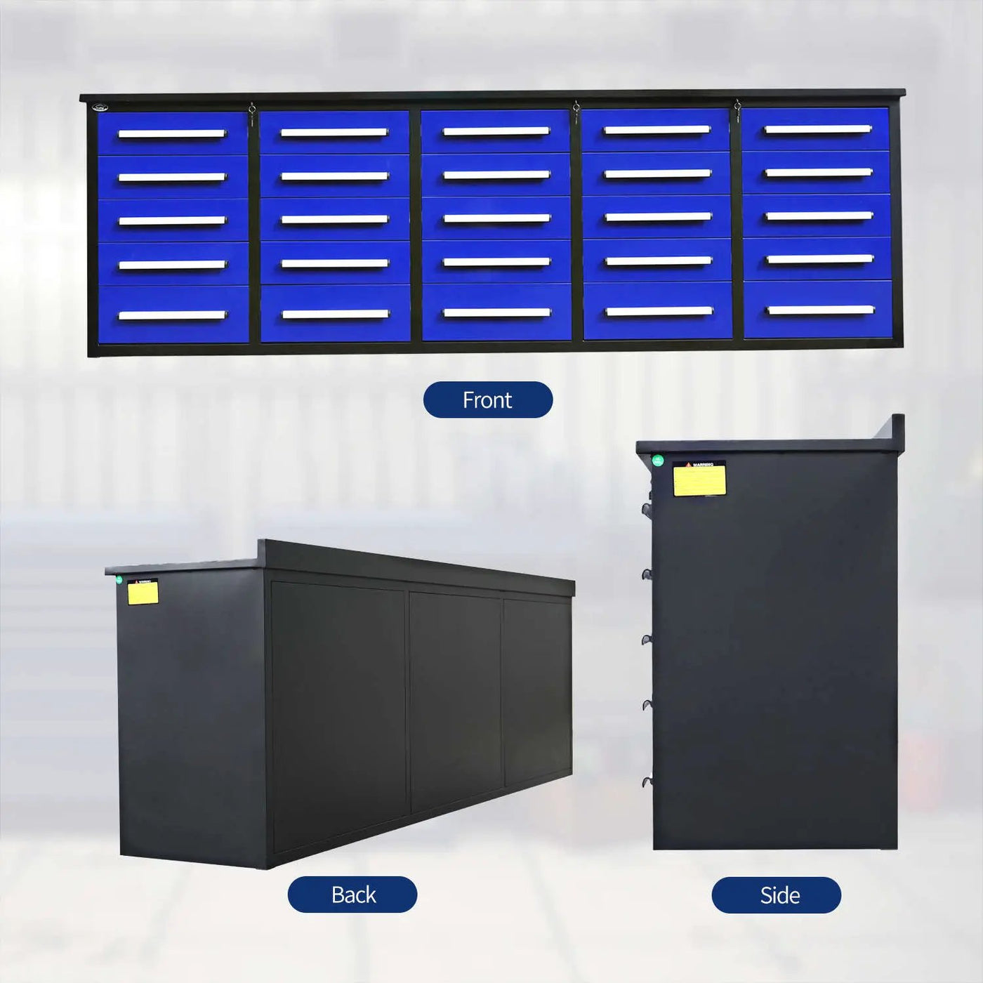 10 ft Heavy Duty Workbench with 25 Drawers by Chery Industrial
