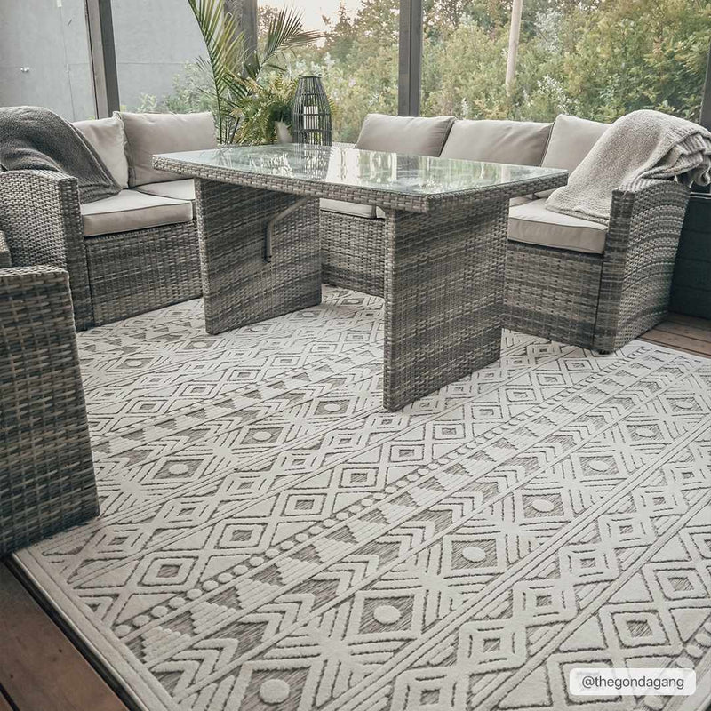Mirani 3D Outdoor Area Rug - Clearance by Boutique Rugs