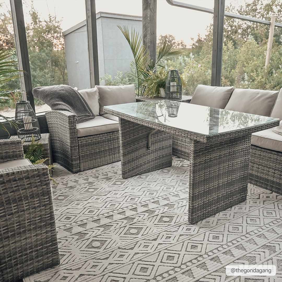 Mirani 3D Outdoor Area Rug - Clearance by Boutique Rugs
