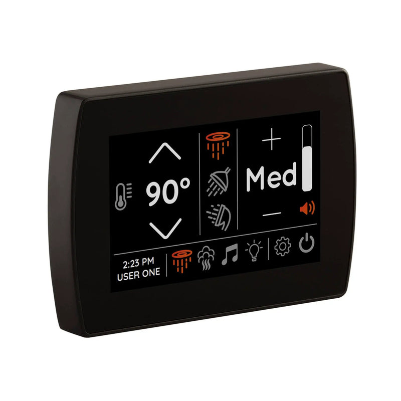 ThermaSol Black SignaTouch 5-Inch Shower Control Package With Digital Shower Valve [DSP-SIG] (SAK31826) by SAKSBY WHOLESALE