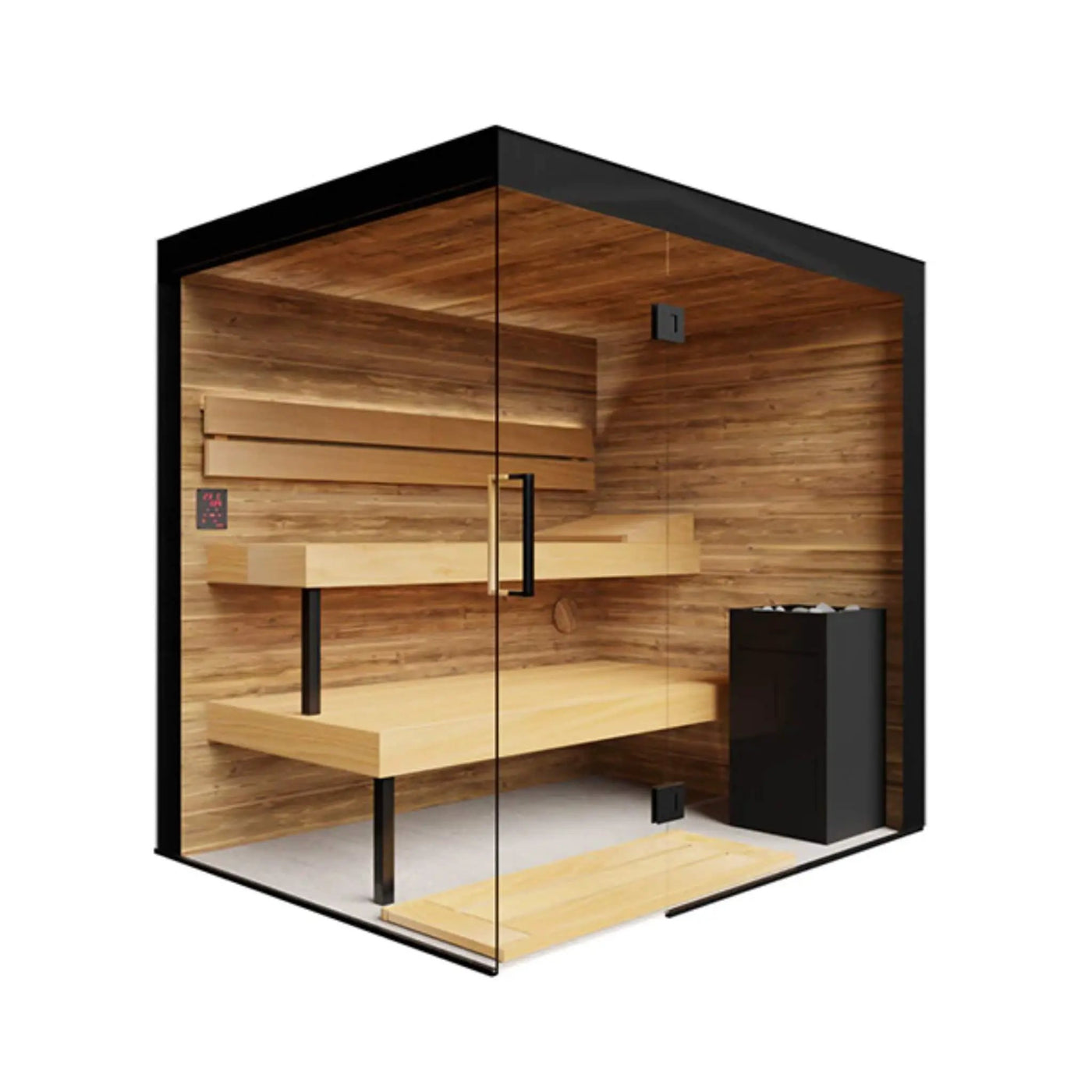 ThermaSol Lumaria 2-5 Person Indoor Glass Sauna Cabin [14-LUMARIA] (SAK84962) by SAKSBY WHOLESALE