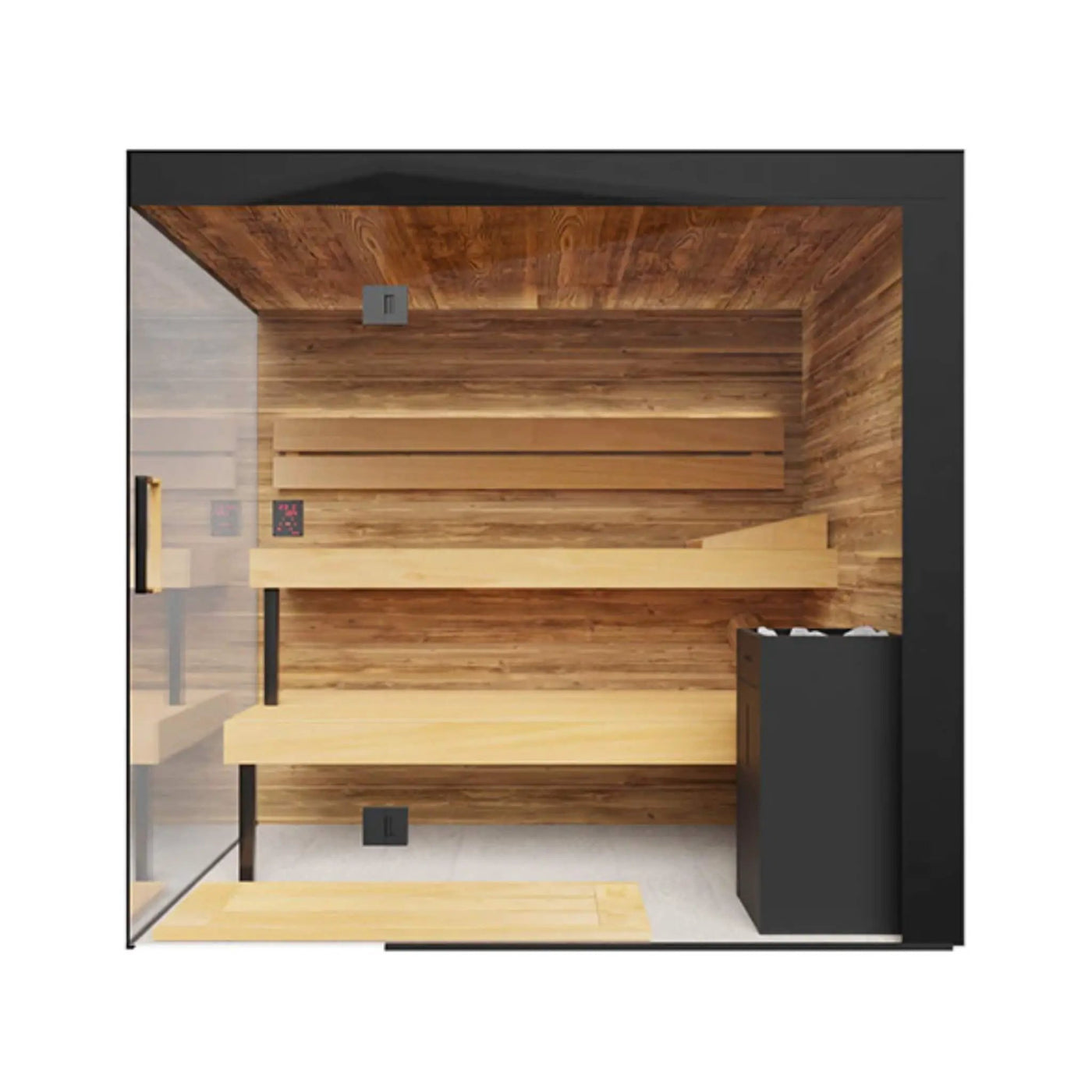ThermaSol Lumaria 2-5 Person Indoor Glass Sauna Cabin [14-LUMARIA] (SAK84962) by SAKSBY WHOLESALE