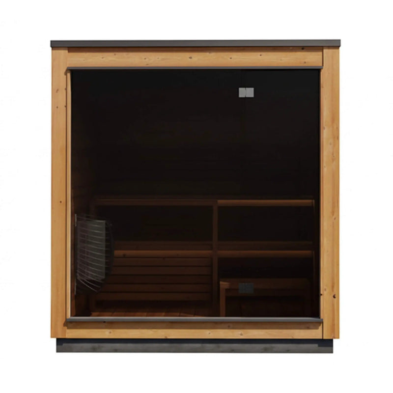 ThermaSol Nordic Dawn 4-Person Fully-Assembled Outdoor Sauna Cabin [Made-To-Order] [14-KIR-4555] (SAK82057) by SAKSBY WHOLESALE