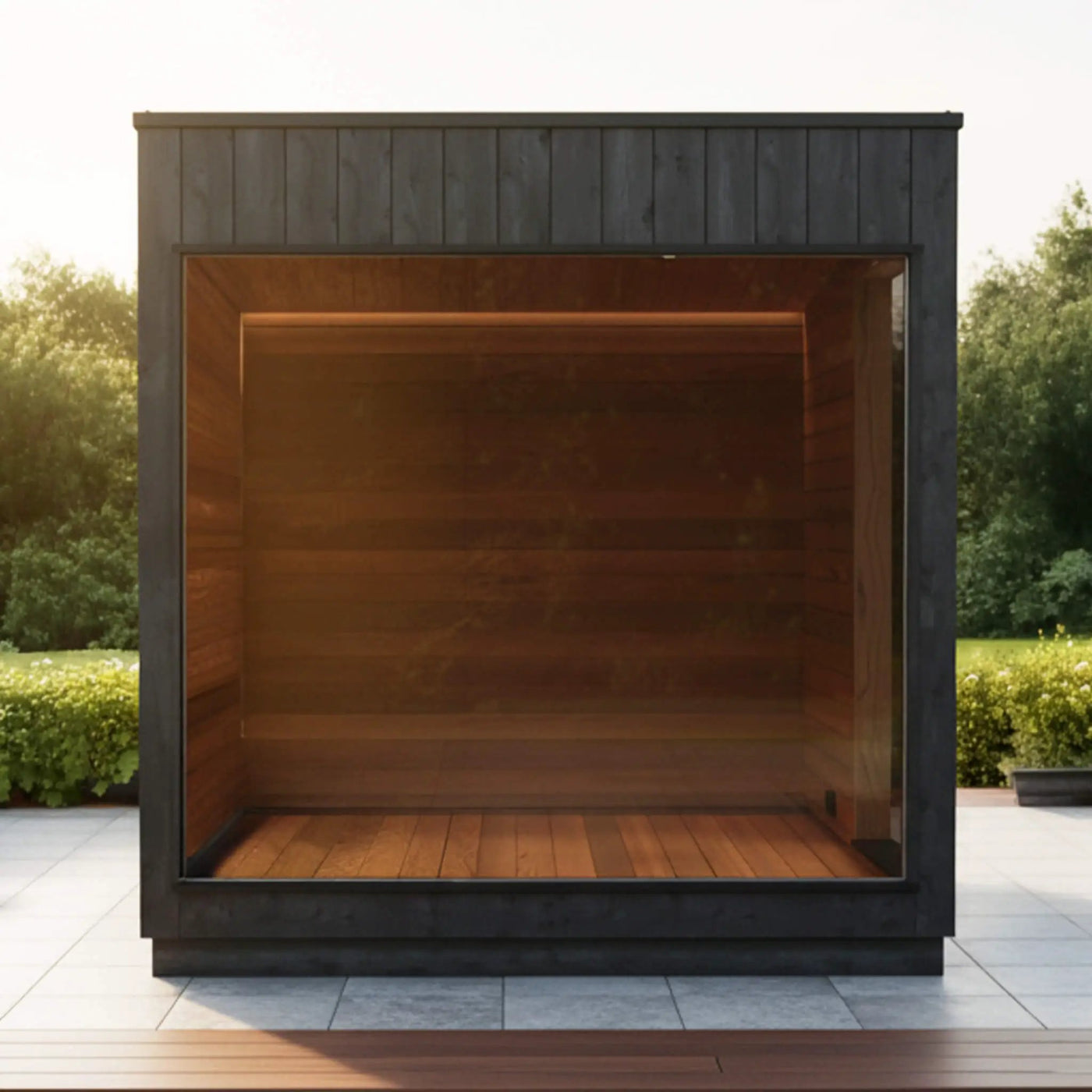 ThermaSol Nordic Misty Outdoor Lounge Medium Sauna Cabin (SAK57649) by SAKSBY WHOLESALE