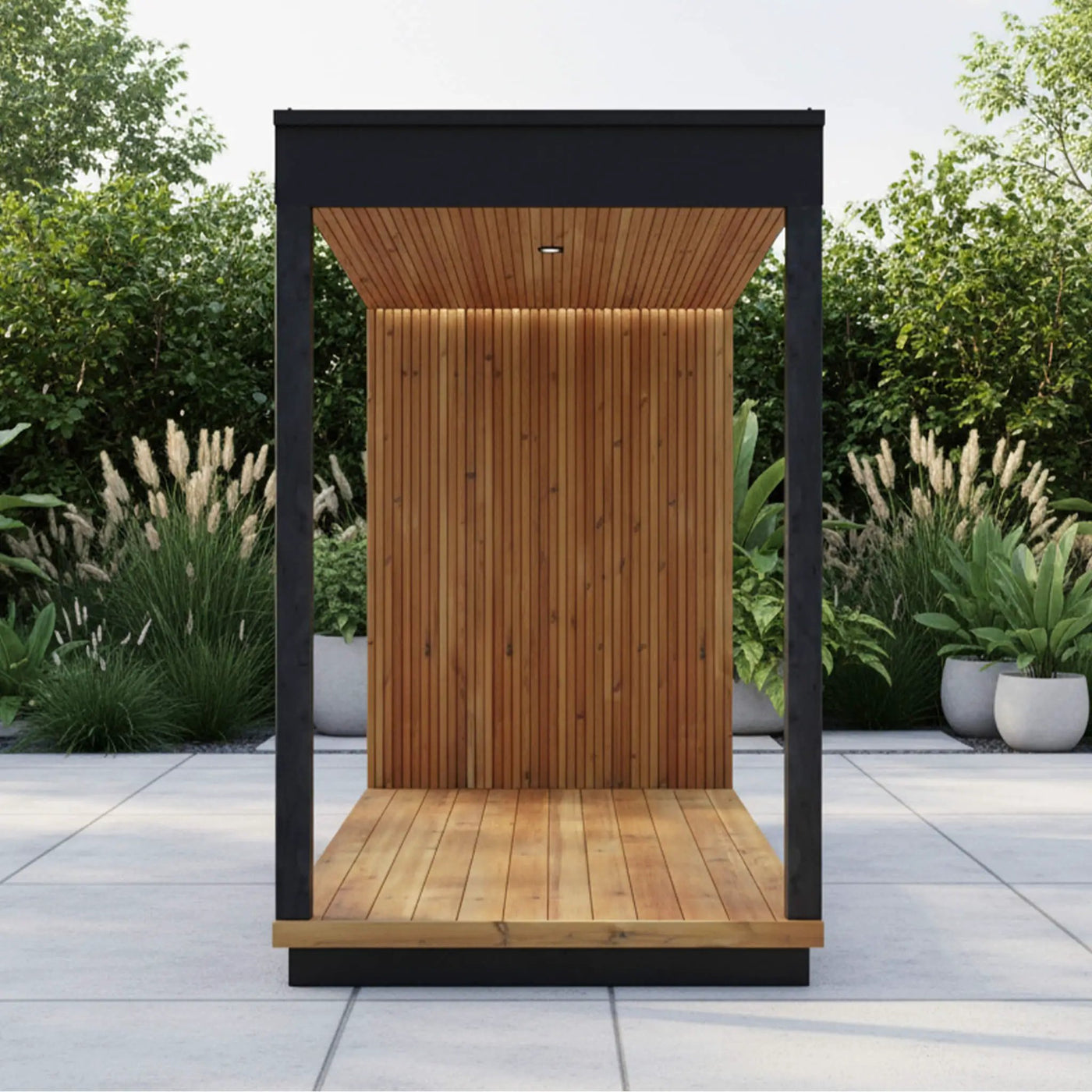 ThermaSol Nordic Misty Outdoor Fully-Assembled Wood Terrace [Made-To-Order] [14-KIR-3654/55] (SAK76490) by SAKSBY WHOLESALE