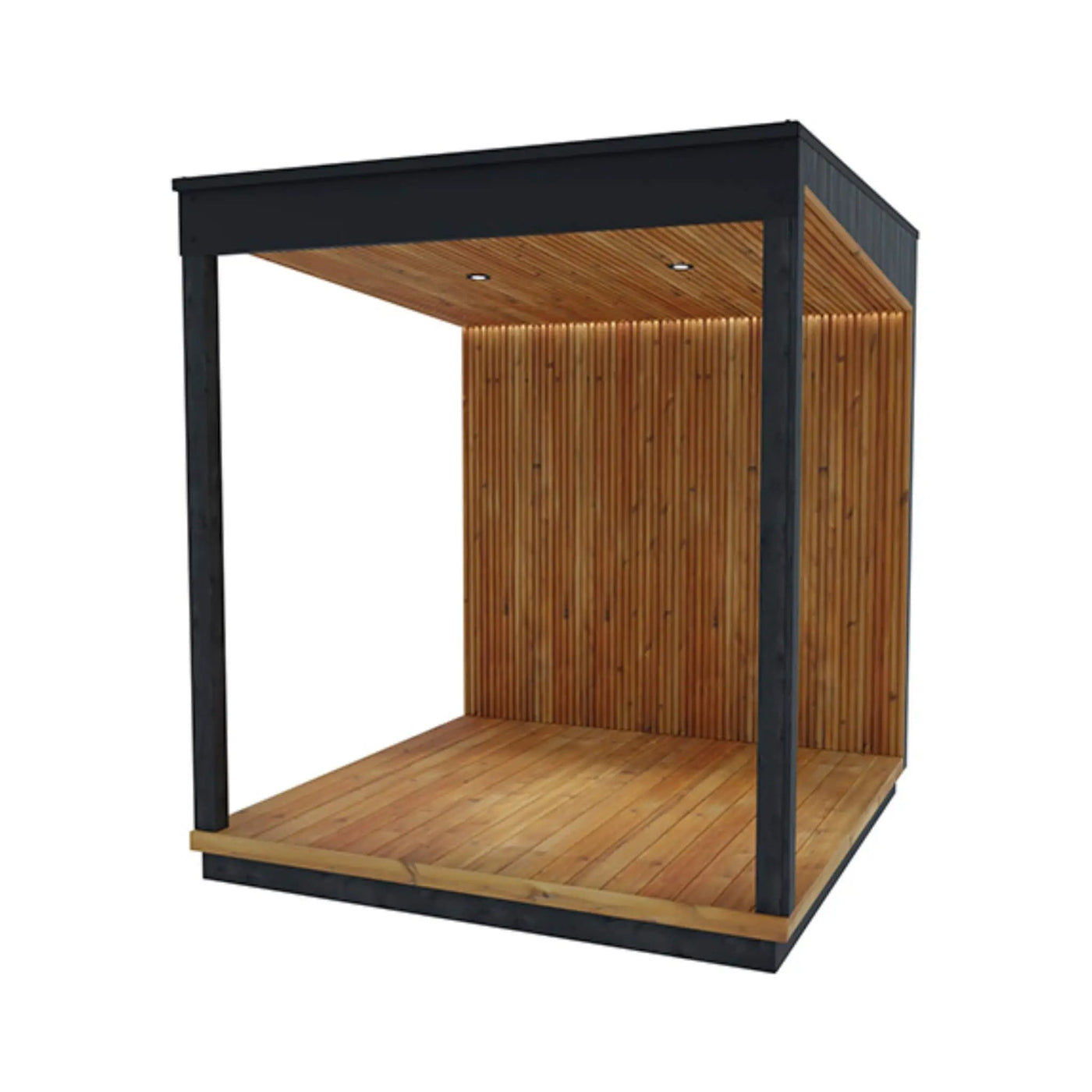 ThermaSol Nordic Misty Outdoor Fully-Assembled Wood Terrace [Made-To-Order] [14-KIR-3654/55] (SAK76490) by SAKSBY WHOLESALE