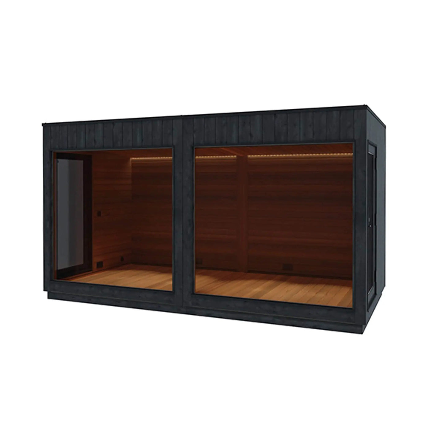 ThermaSol Nordic Misty XL Lounge 2-Entrance Outdoor Sauna Cabin [Made-To-Order] (SAK72368) by SAKSBY WHOLESALE