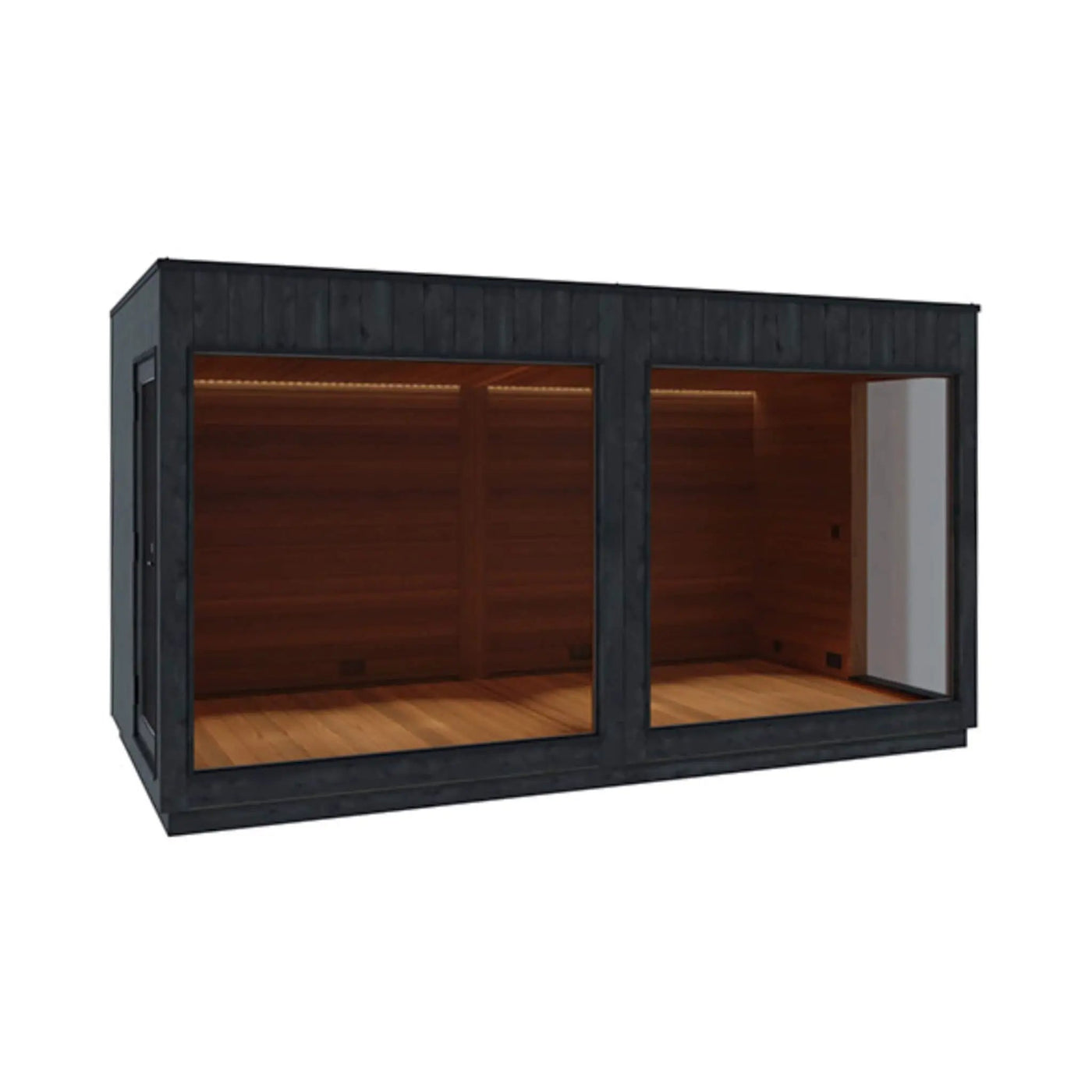 ThermaSol Nordic Misty XL Lounge 2-Entrance Outdoor Sauna Cabin [Made-To-Order] (SAK72368) by SAKSBY WHOLESALE