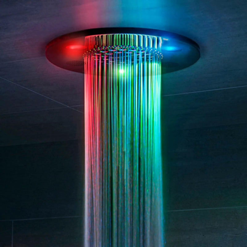 ThermaSol Serenity 10 Round Steam Shower Rainhead System With Light & Sound [SLSRRD] (SAK14982) by SAKSBY WHOLESALE