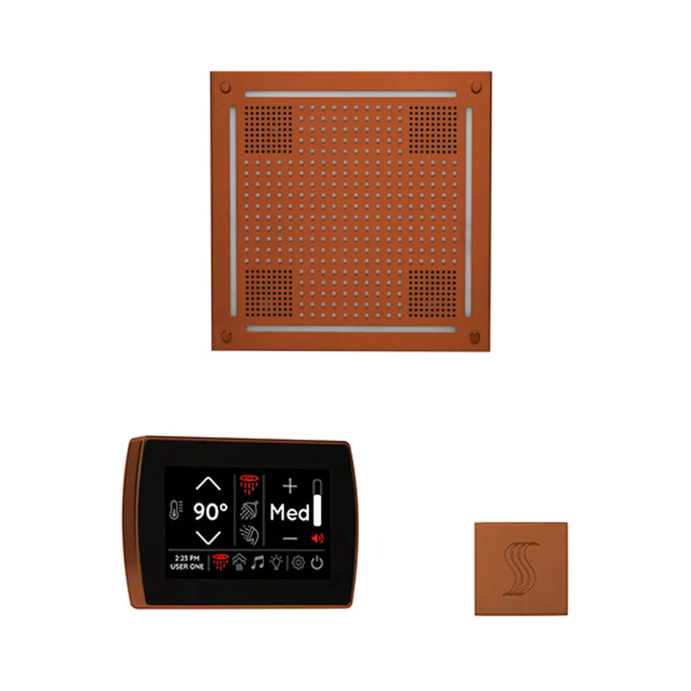 ThermaSol SignaTouch 5-Inch Display Steam Control Package With HydroVive Rainhead (SAK12821) by SAKSBY WHOLESALE