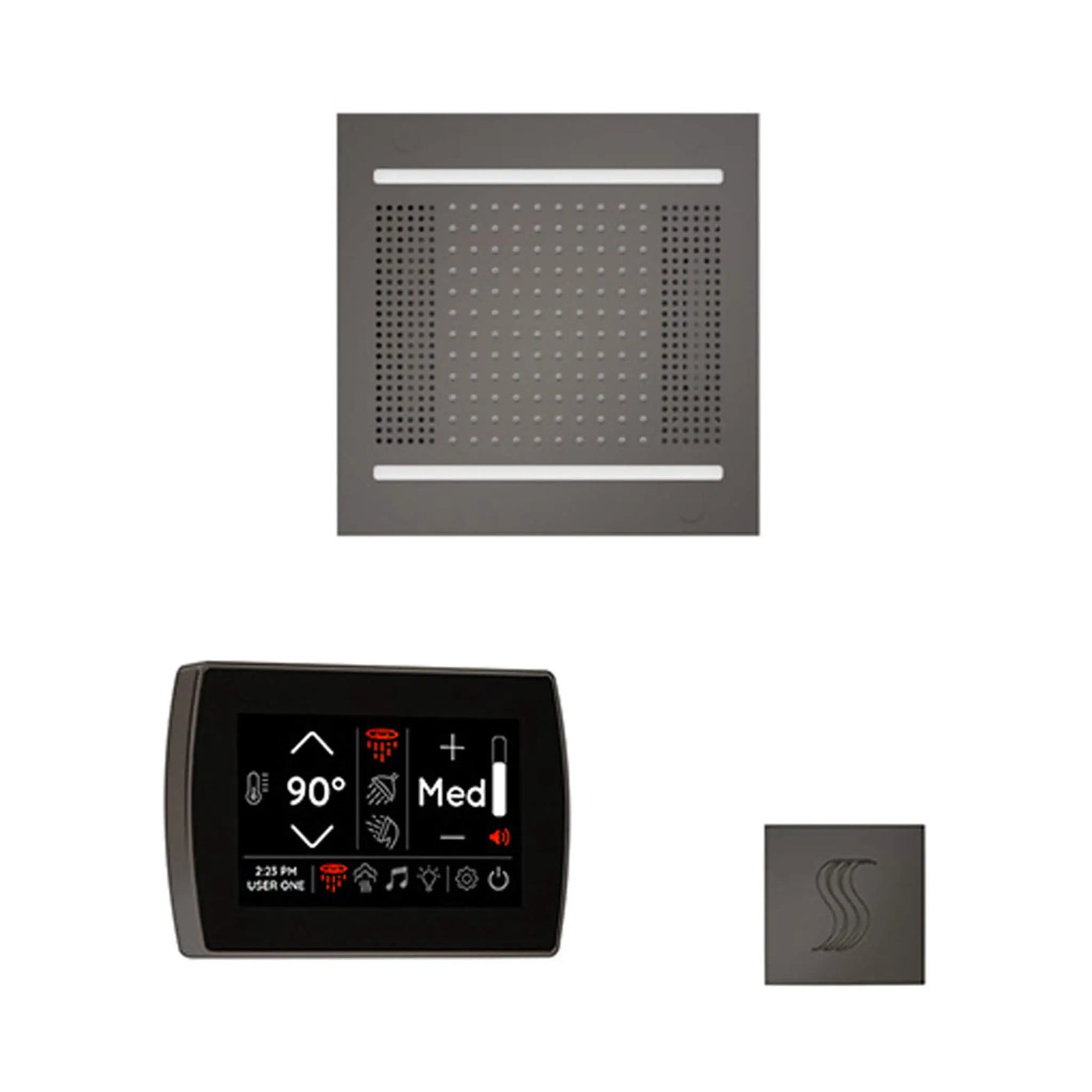ThermaSol SignaTouch 5-Inch Display Steam Control Package With HydroVive Rainhead (SAK12821) by SAKSBY WHOLESALE