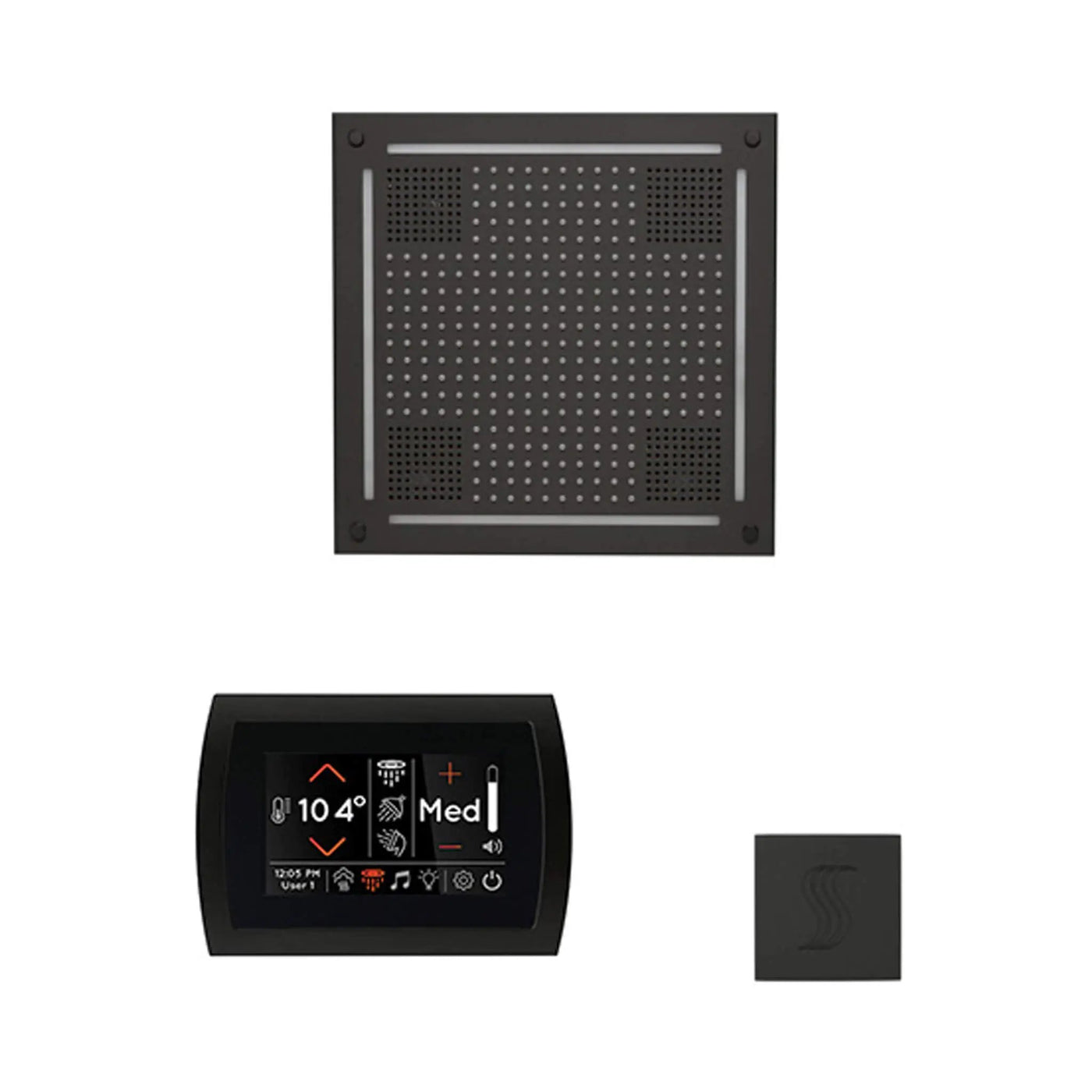 ThermaSol SignaTouch 5-Inch Display Steam Control Package With HydroVive Rainhead (SAK12821) by SAKSBY WHOLESALE