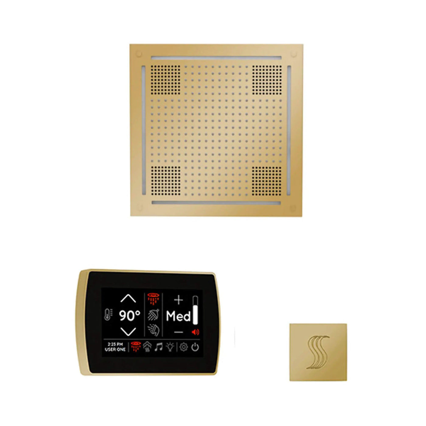 ThermaSol SignaTouch 5-Inch Display Steam Control Package With HydroVive Rainhead (SAK12821) by SAKSBY WHOLESALE