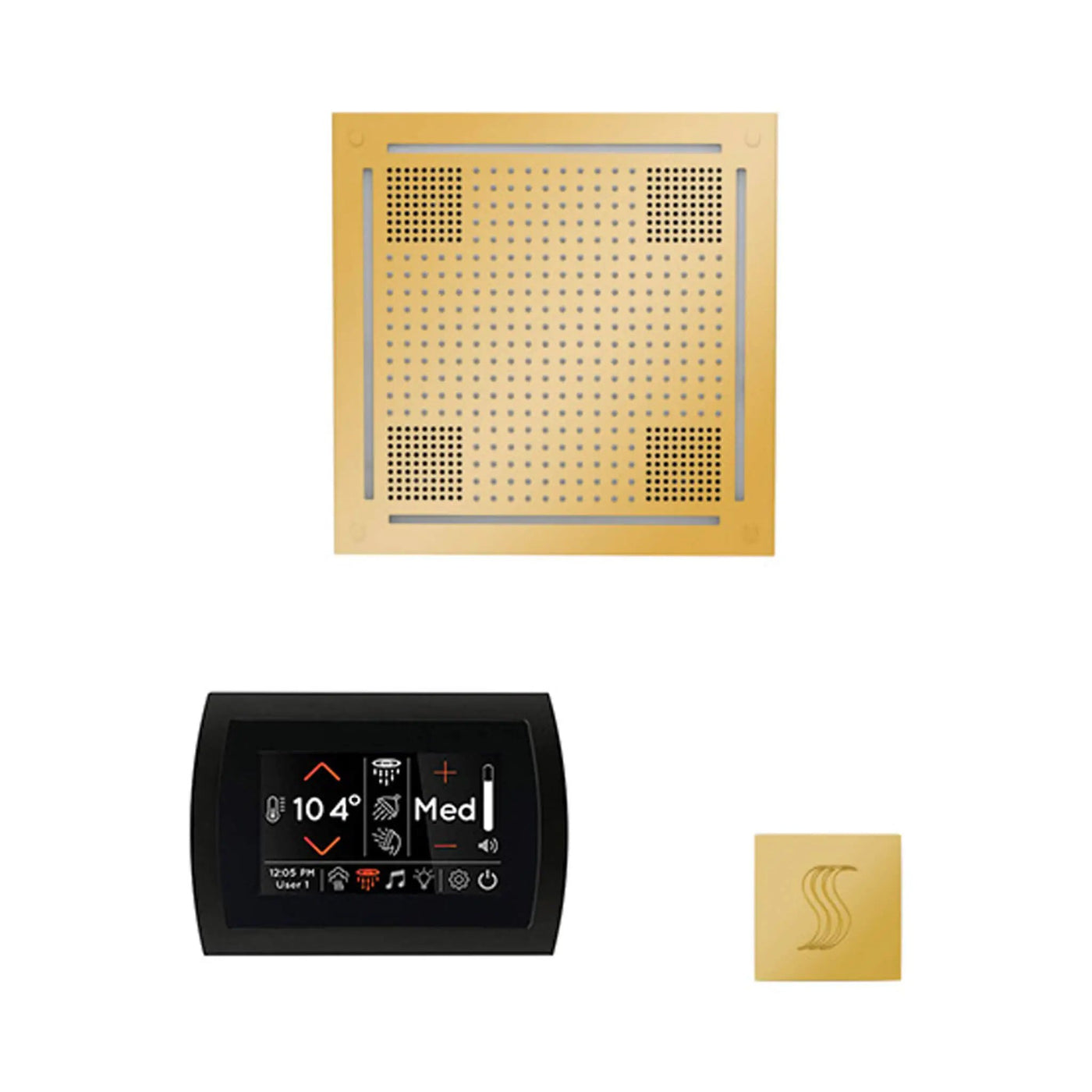 ThermaSol SignaTouch 5-Inch Display Steam Control Package With HydroVive Rainhead (SAK12821) by SAKSBY WHOLESALE