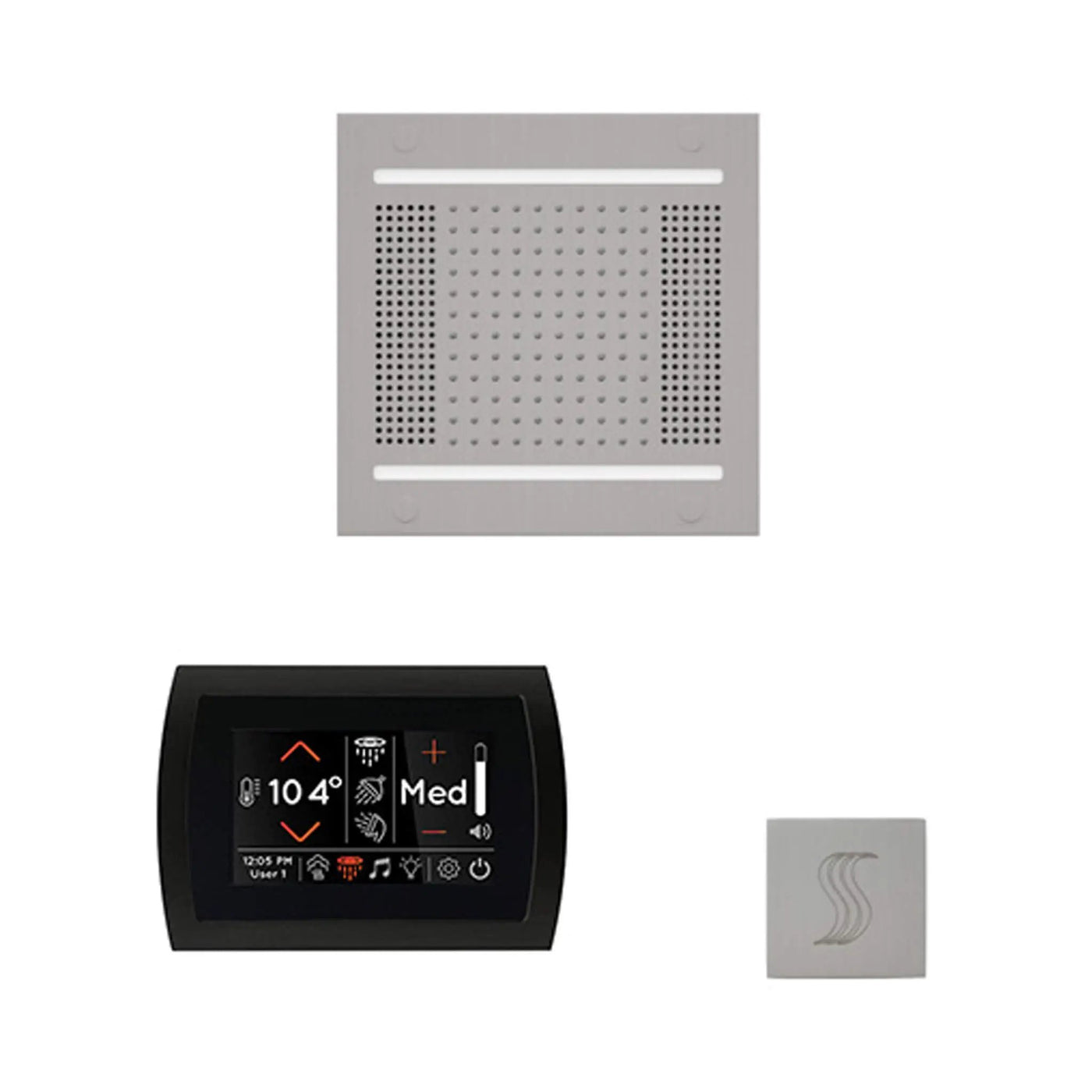 ThermaSol SignaTouch 5-Inch Display Steam Control Package With HydroVive Rainhead (SAK12821) by SAKSBY WHOLESALE