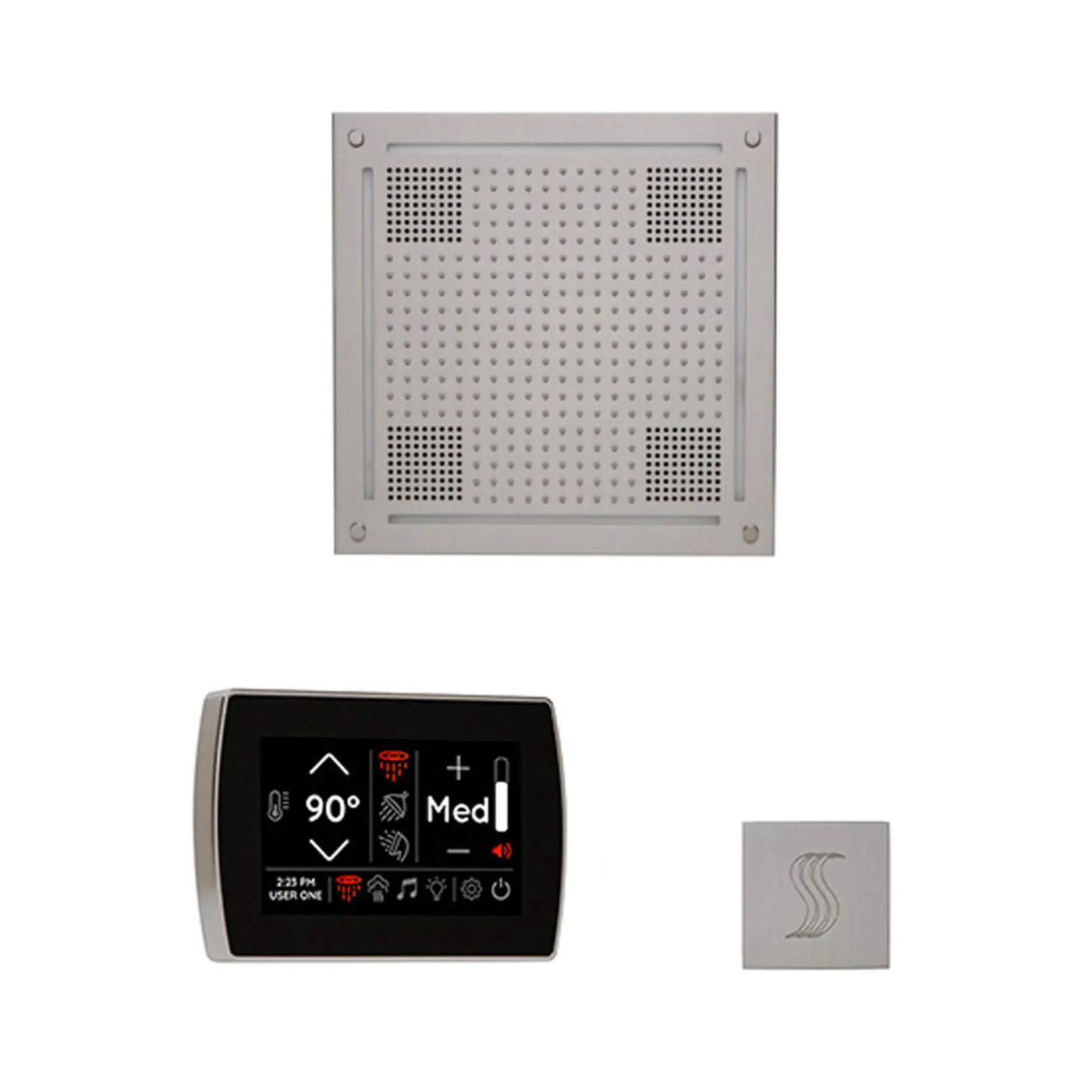 ThermaSol SignaTouch 5-Inch Display Steam Control Package With HydroVive Rainhead (SAK12821) by SAKSBY WHOLESALE