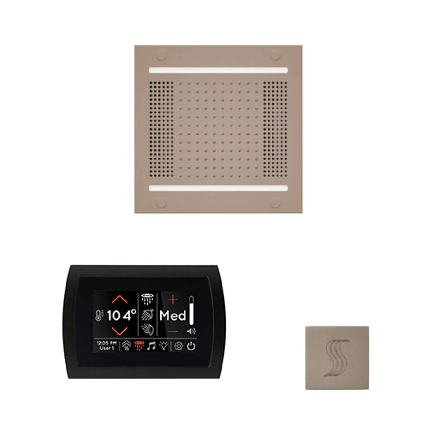 ThermaSol SignaTouch 5-Inch Display Steam Control Package With HydroVive Rainhead (SAK12821) by SAKSBY WHOLESALE