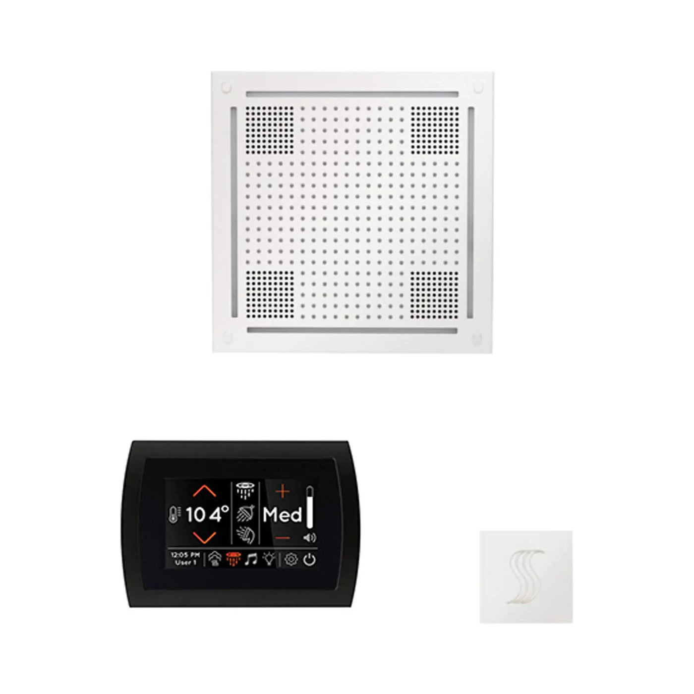 ThermaSol SignaTouch 5-Inch Display Steam Control Package With HydroVive Rainhead (SAK12821) by SAKSBY WHOLESALE