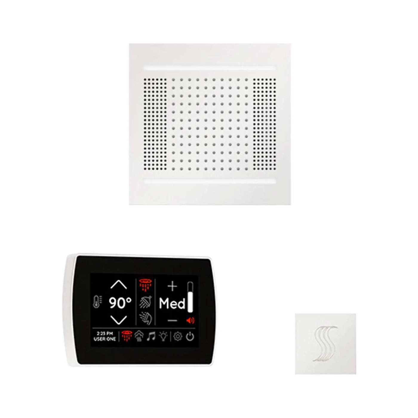ThermaSol SignaTouch 5-Inch Display Steam Control Package With HydroVive Rainhead (SAK12821) by SAKSBY WHOLESALE