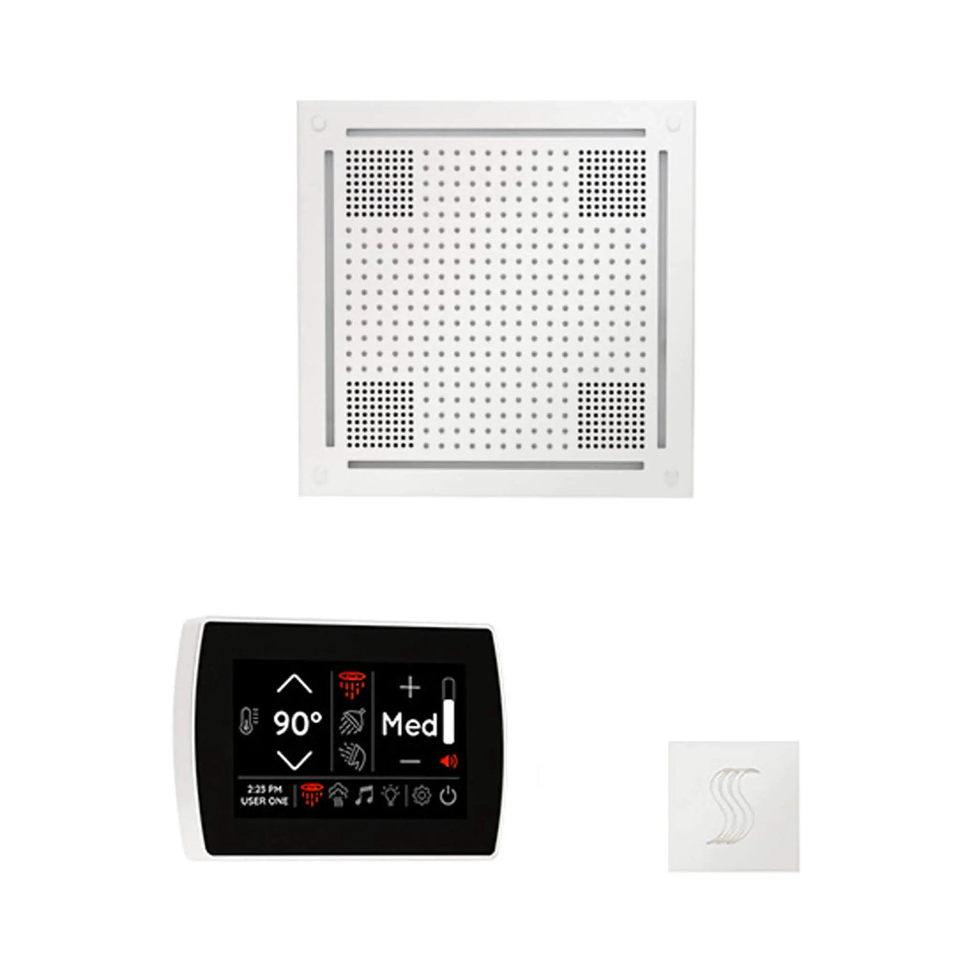 ThermaSol SignaTouch 5-Inch Display Steam Control Package With HydroVive Rainhead (SAK12821) by SAKSBY WHOLESALE