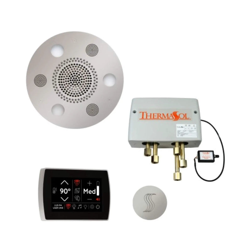 ThermaSol SignaTouch Flushmount 5-Inch Digital Shower Steam Control Package With Serenity 10 [TWPSR] (SAK84375) by SAKSBY WHOLESALE