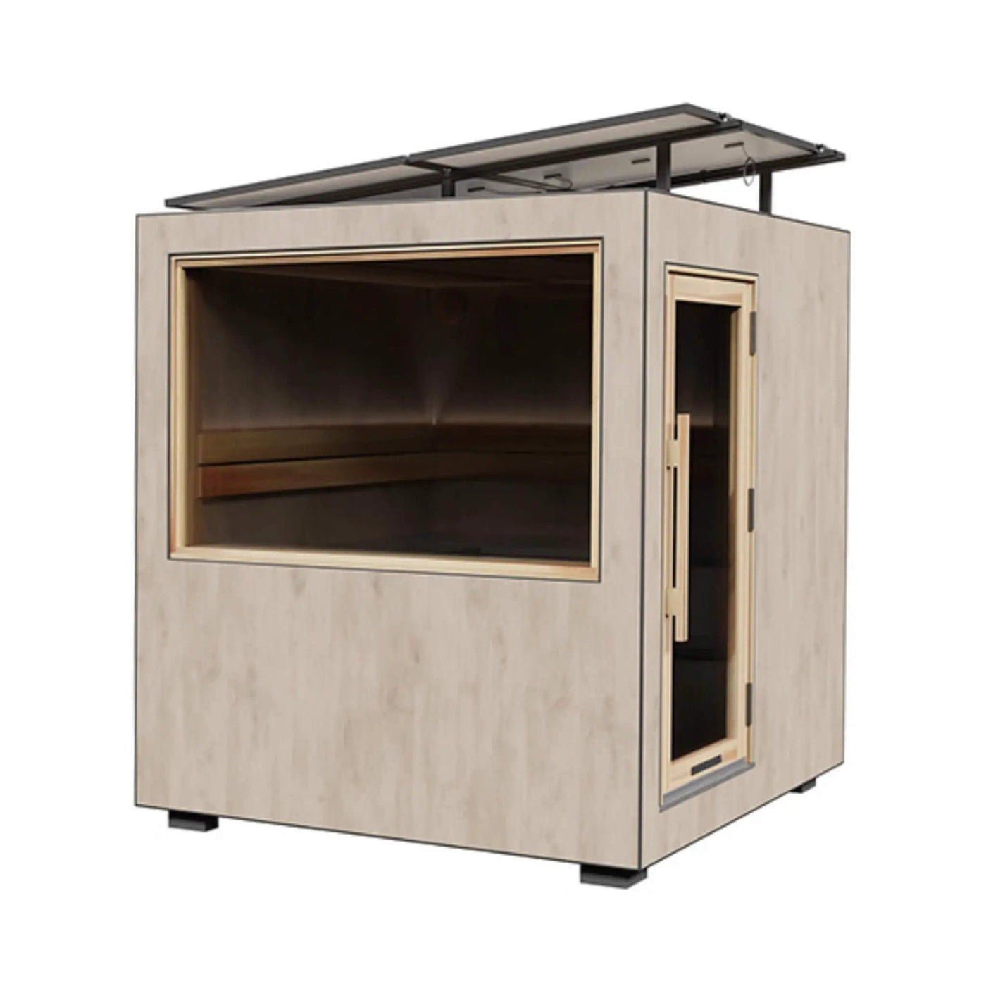 ThermaSol Solaris Fully-Assembled Outdoor Sauna Cabin [Made-To-Order] [14-KIR-4560/61] (SAK27532) by SAKSBY WHOLESALE